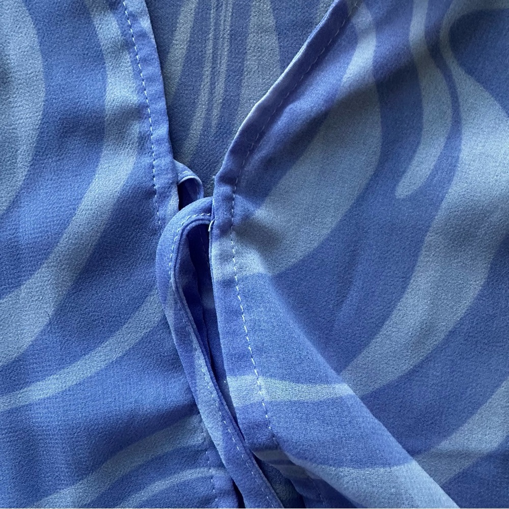 ASOS x MILLIE Retro Lavender Swirl sheer Blouse - Picture 8 of 14